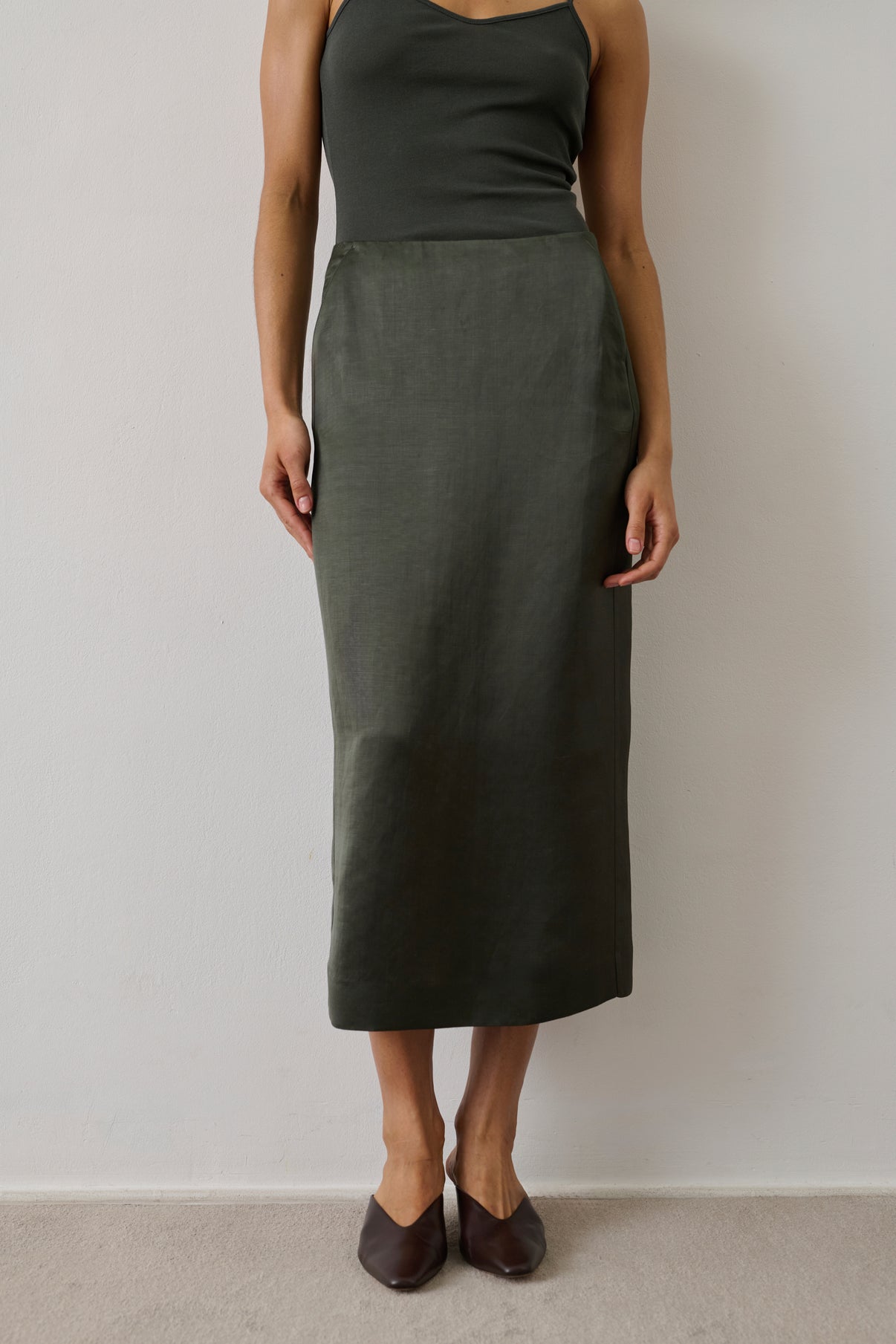 Jupe Helia - Vert Foncé - Femme vue 3