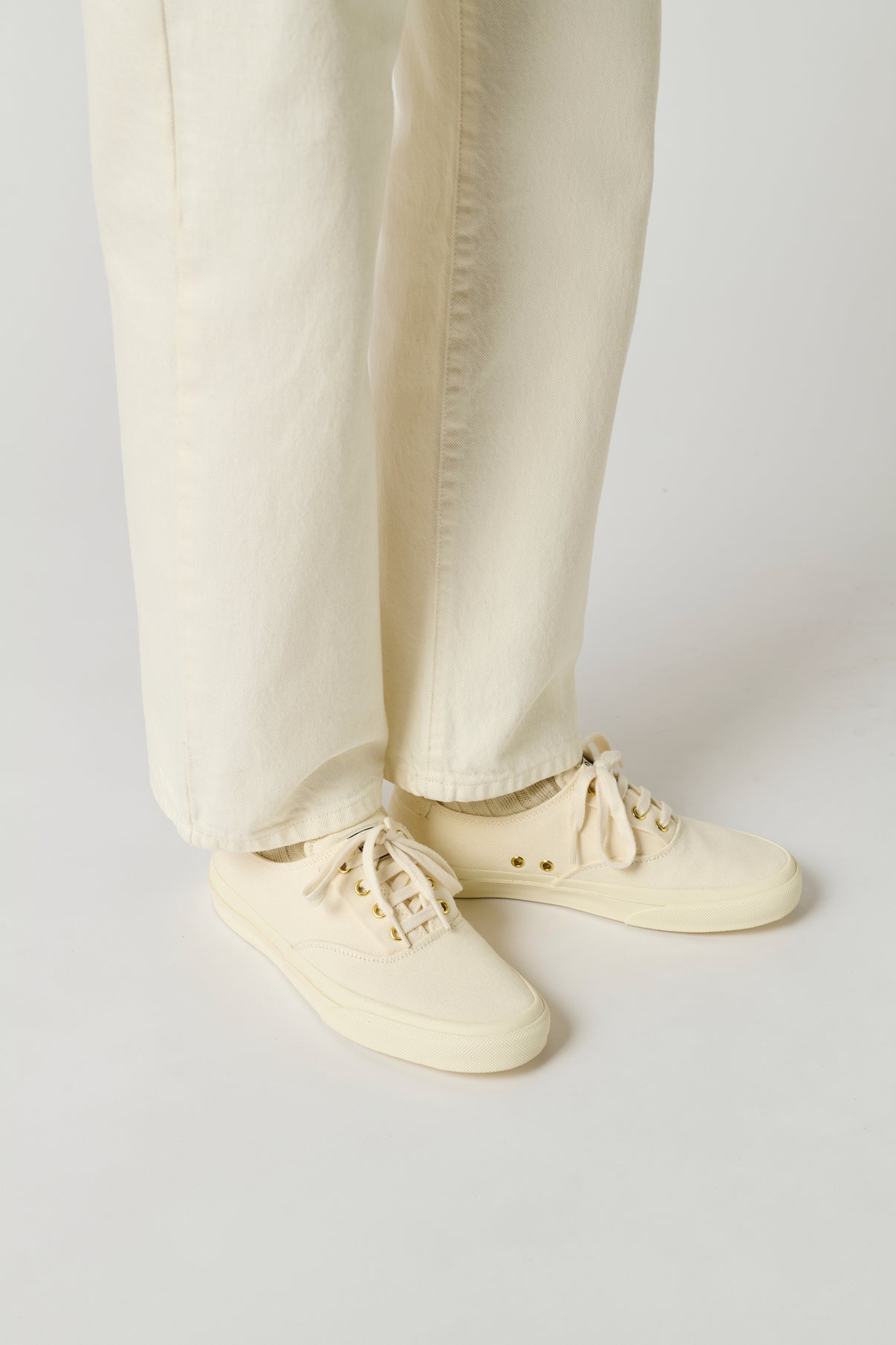 Baskets Alex - Ecru - Coton - Femme vue 2