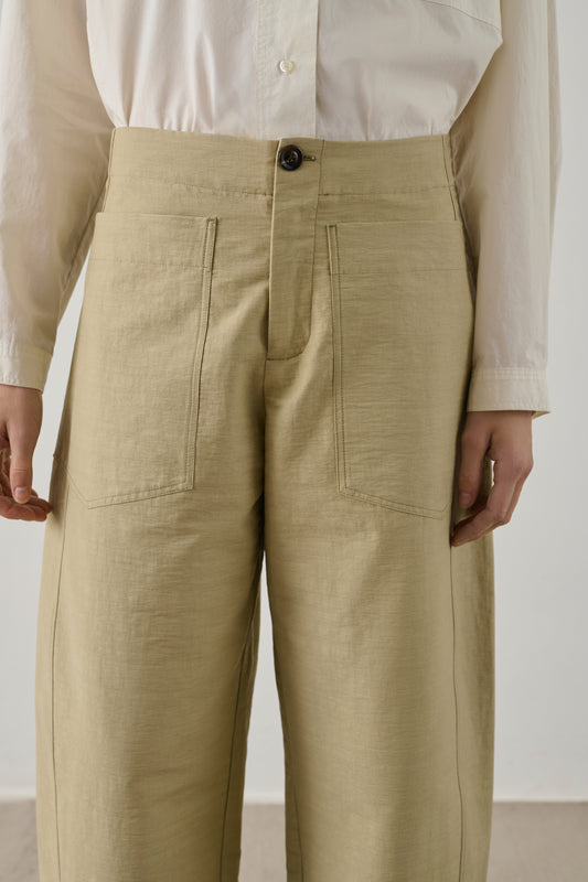 Pantalon Hero - Sauge - Coton - Femme