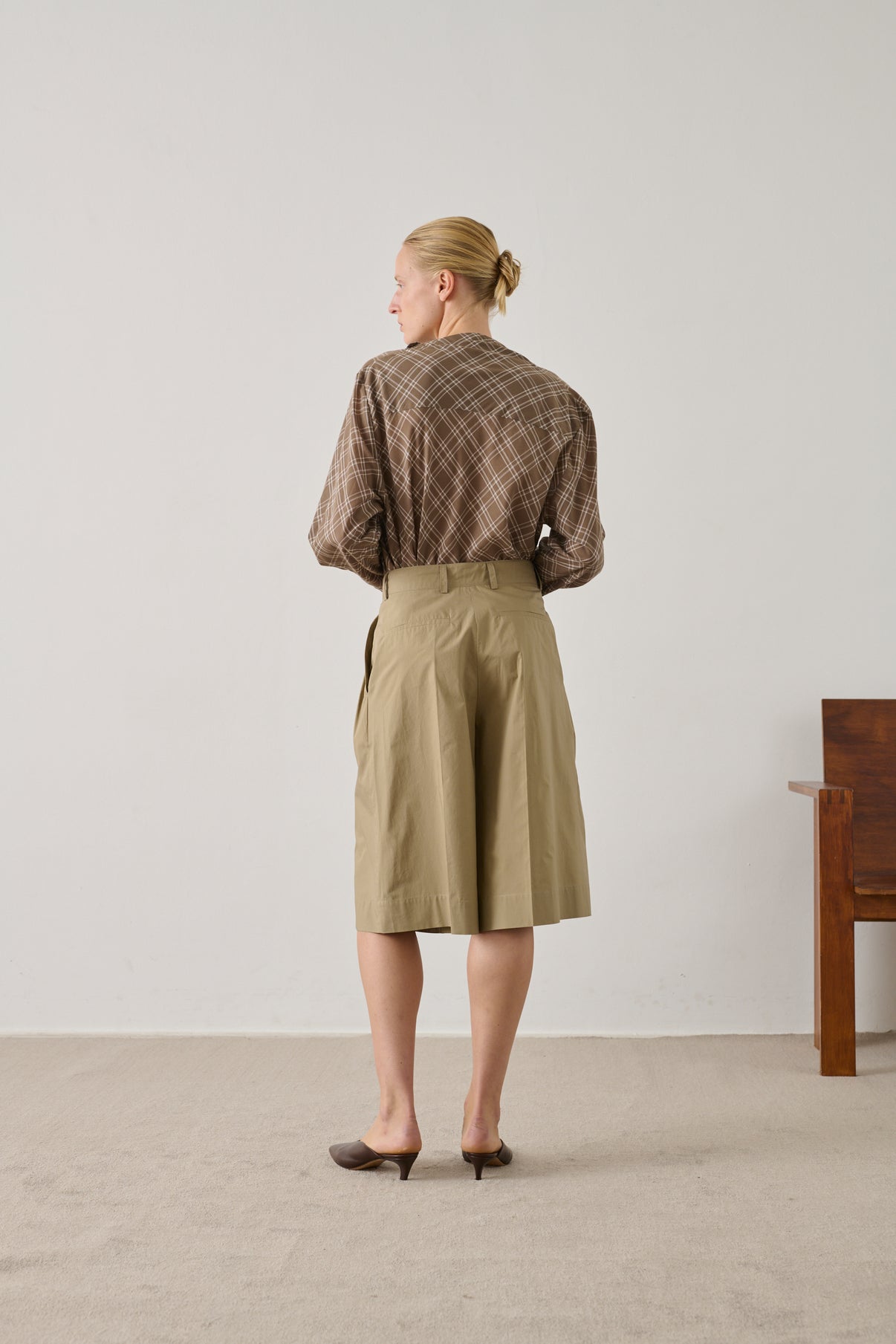 Bermuda Imogen - Sable - Coton - Femme vue 5