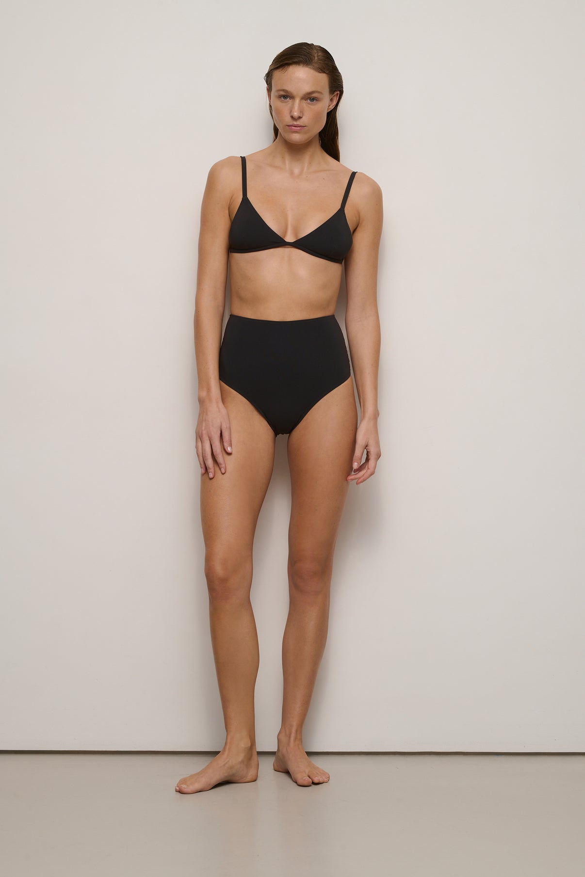 Maillot De Bain Il Bikini Vita Alta - Chocolat - Femme vue 1