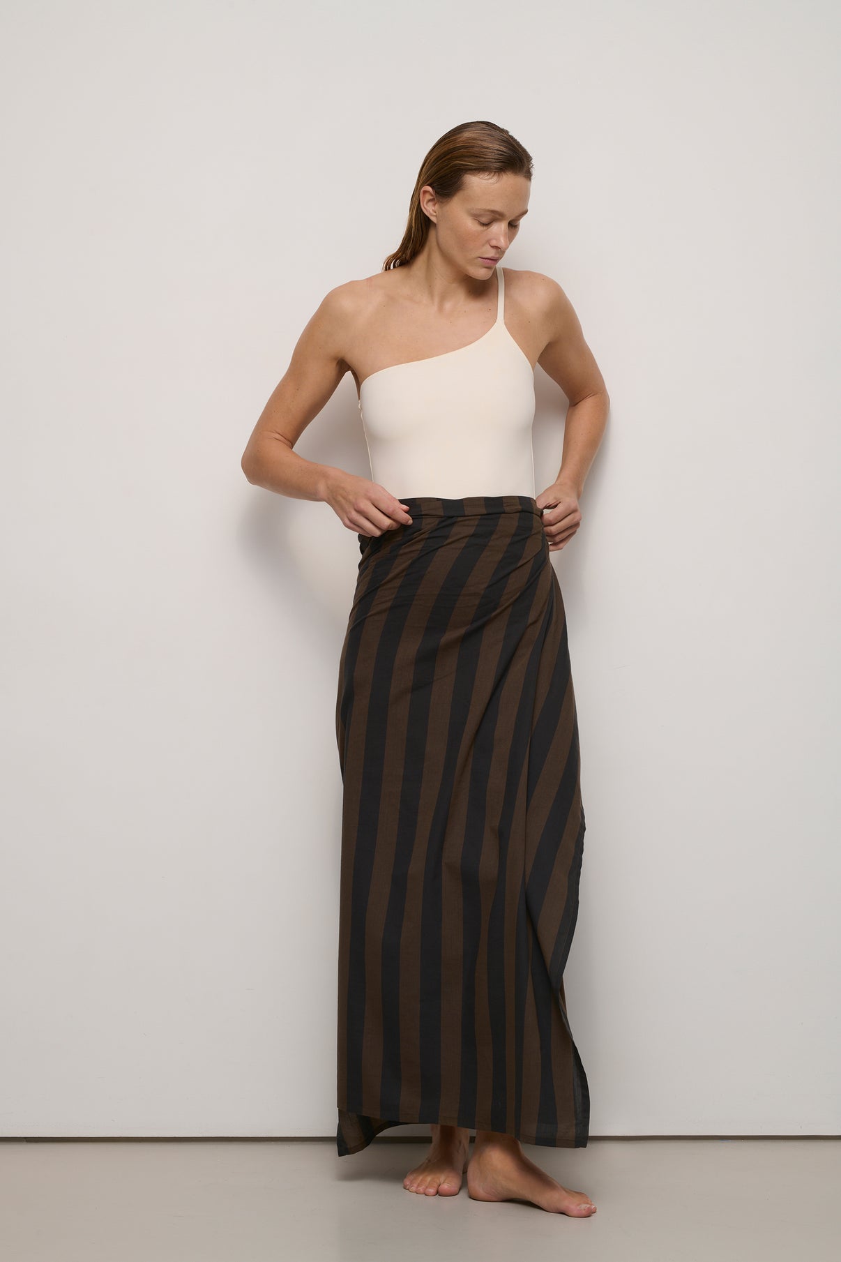 Pareo Pareo - Chocolat - Coton - Femme vue 2