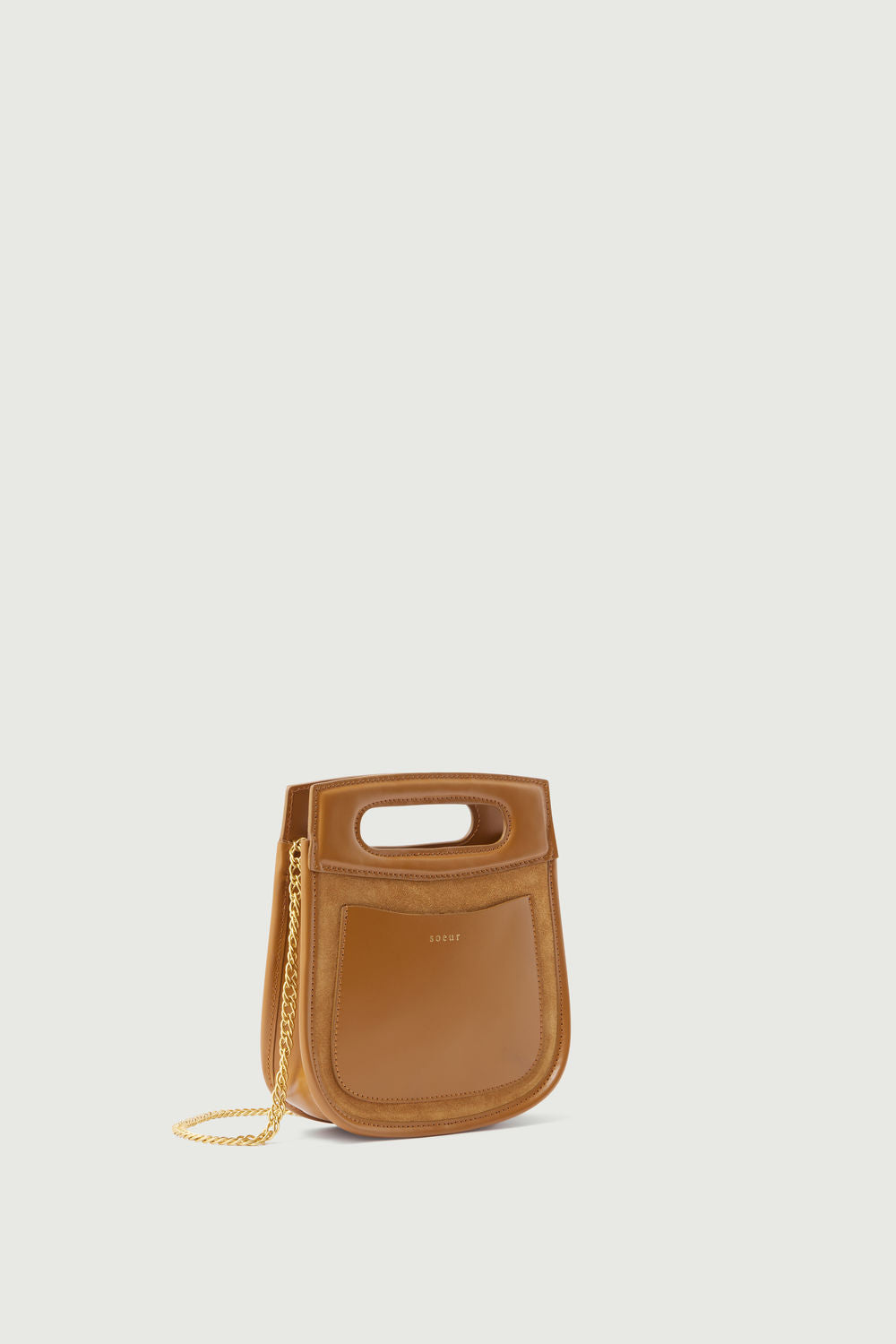 Sac Cheri Mini - Camel/Ocre - Cuir - Femme vue 4