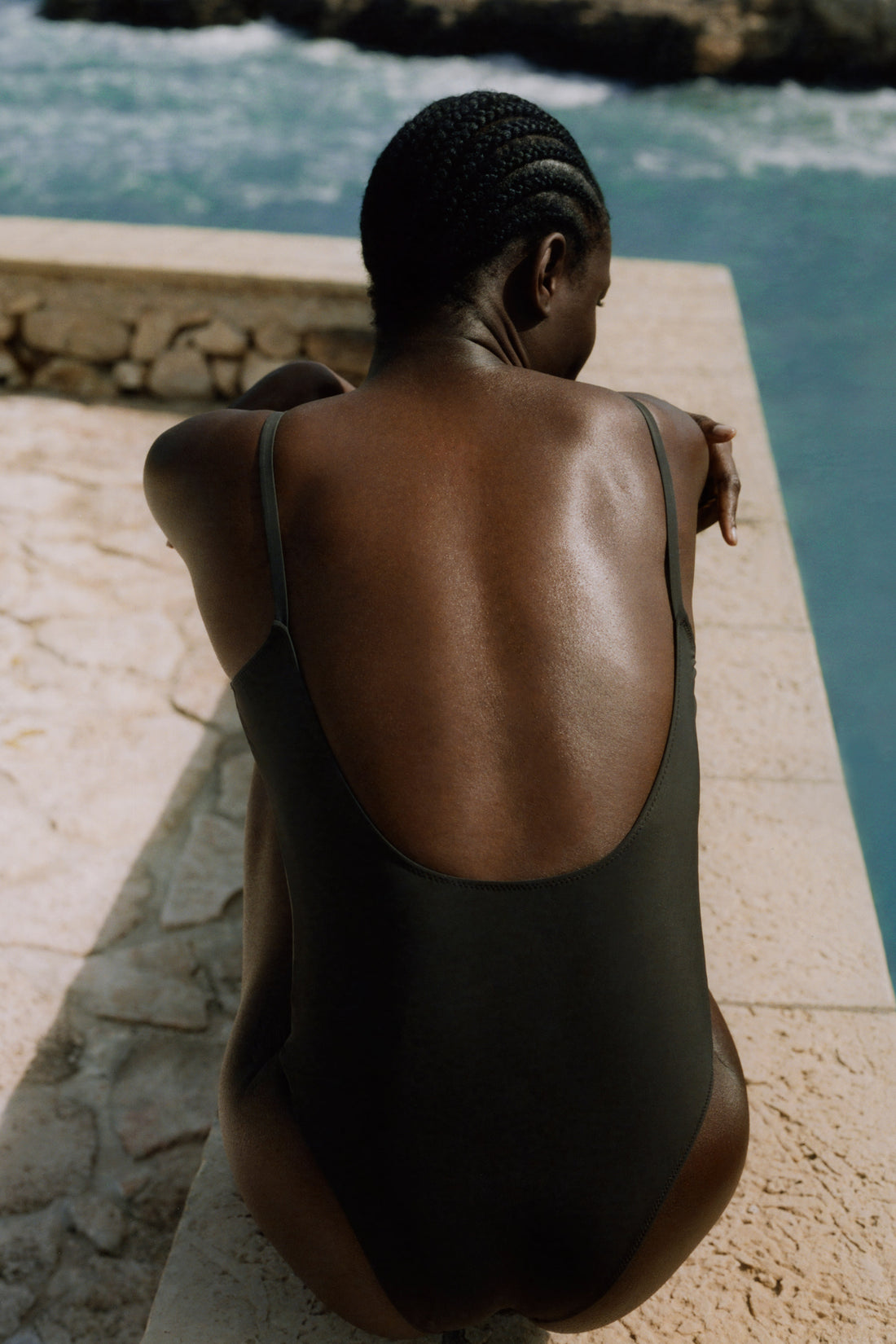 Maillot De Bain L'Intero Schiena Nuda - Chocolat - Femme